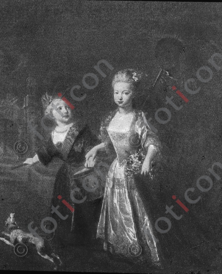 Friedrich und Wilhelmine als Kinder ; Friedrich and Wilhelmine as Children (foticon-simon-190-006-sw.jpg)